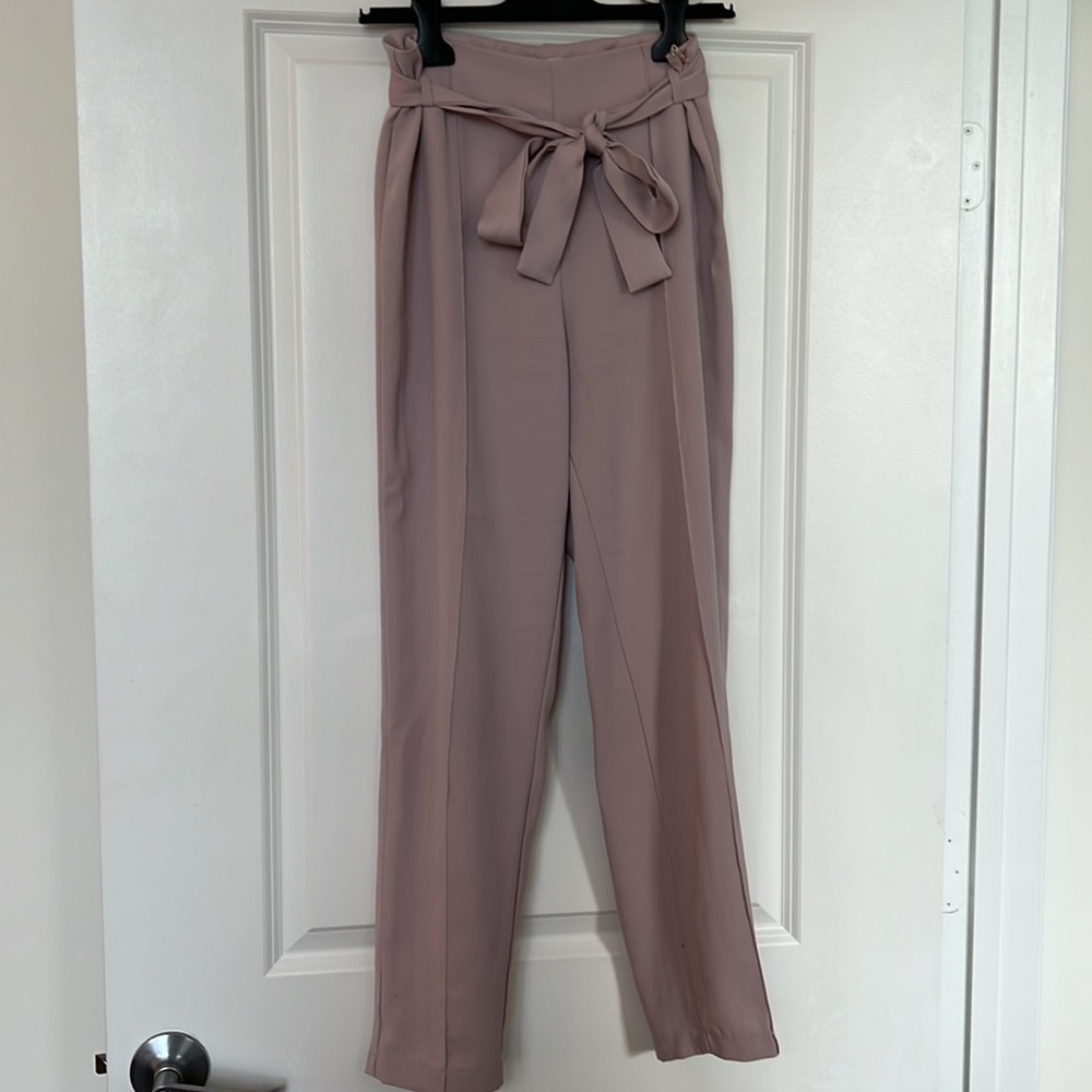 Lilac Paperbag Trousers